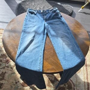 MOTHER Blue Straight Leg Jeans